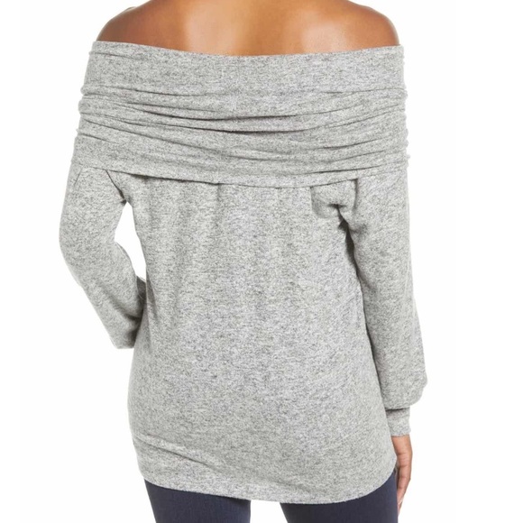 NWT Cozy Fleece Convertible Neck Sweatshirt - Picture 2 of 5